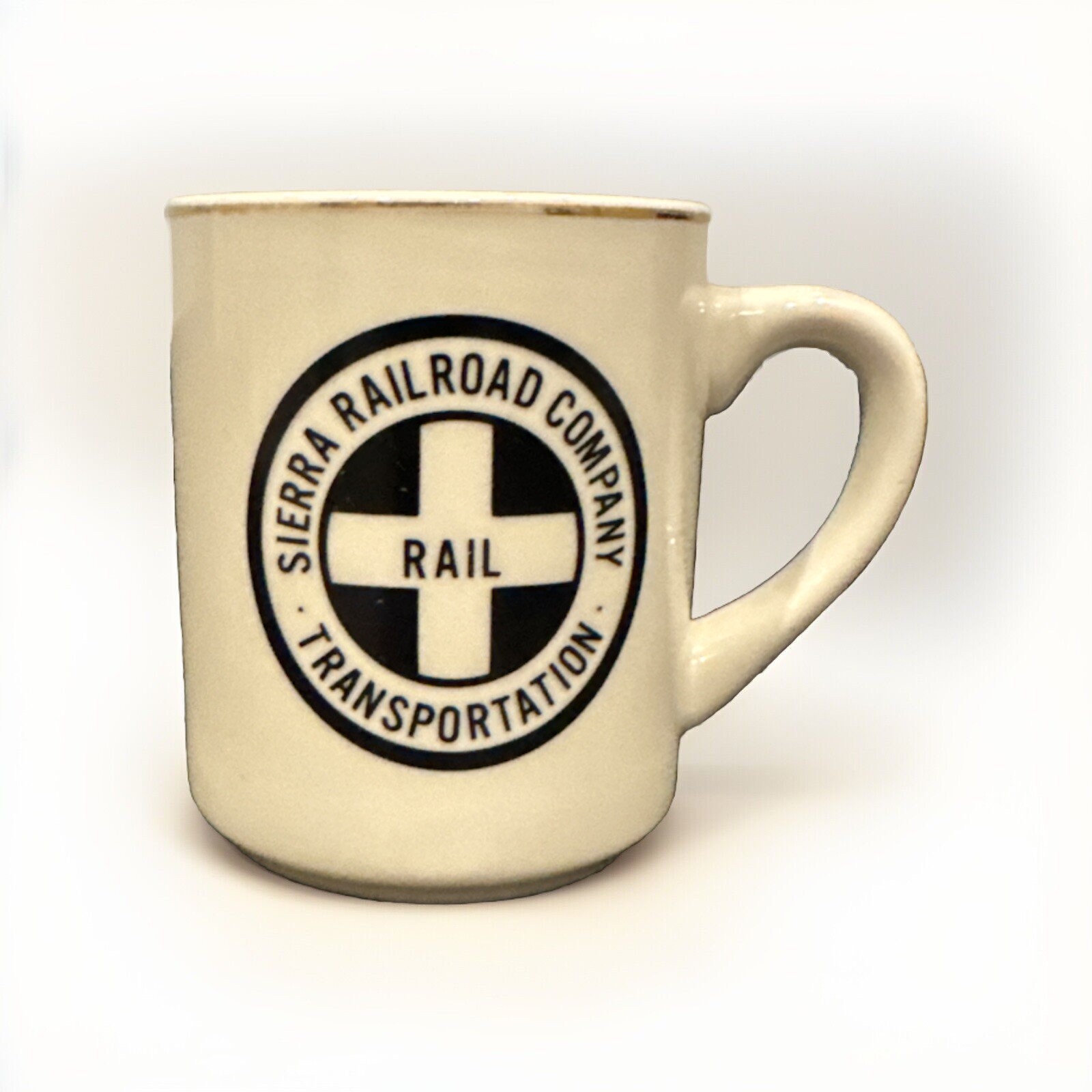 Collectible Ceramic Sierra Railroad Company Rail Transportation Coffee Mug