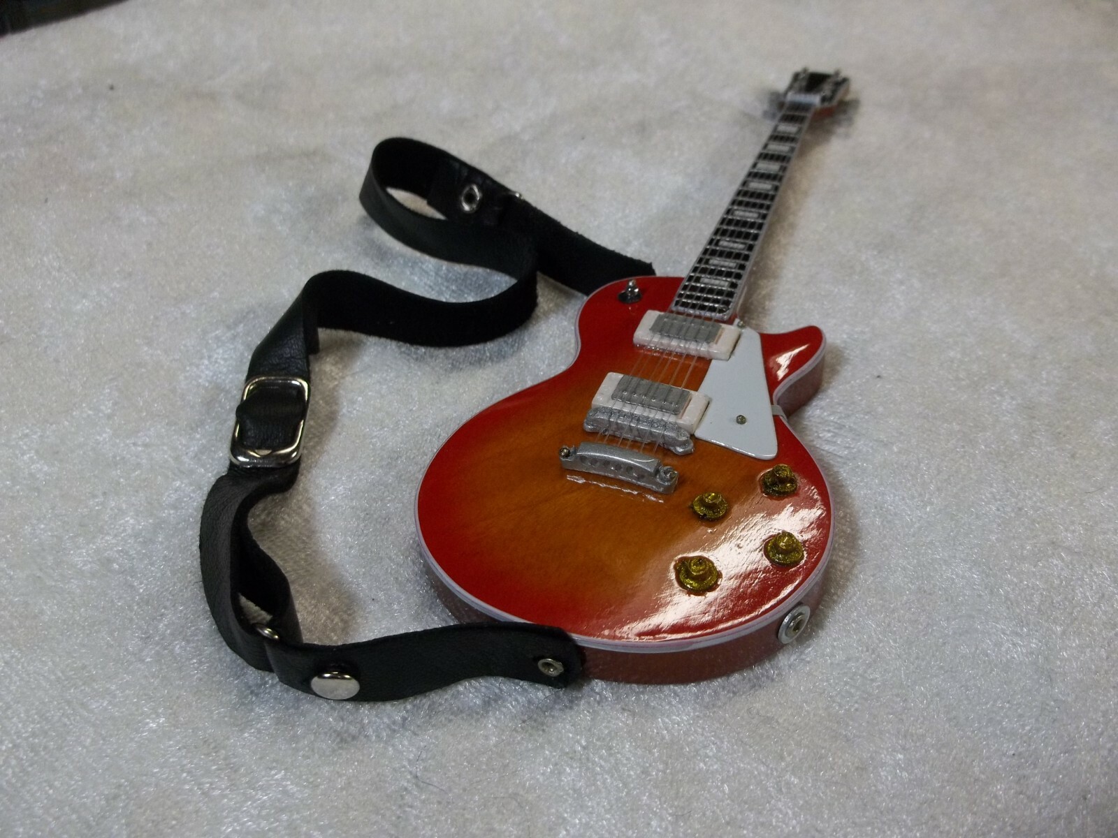 MINIATURE BLACK GUITAR STRAP ONLY FOR 1:6 CUSTOM MINI REPLICA FIGURE DOLLS