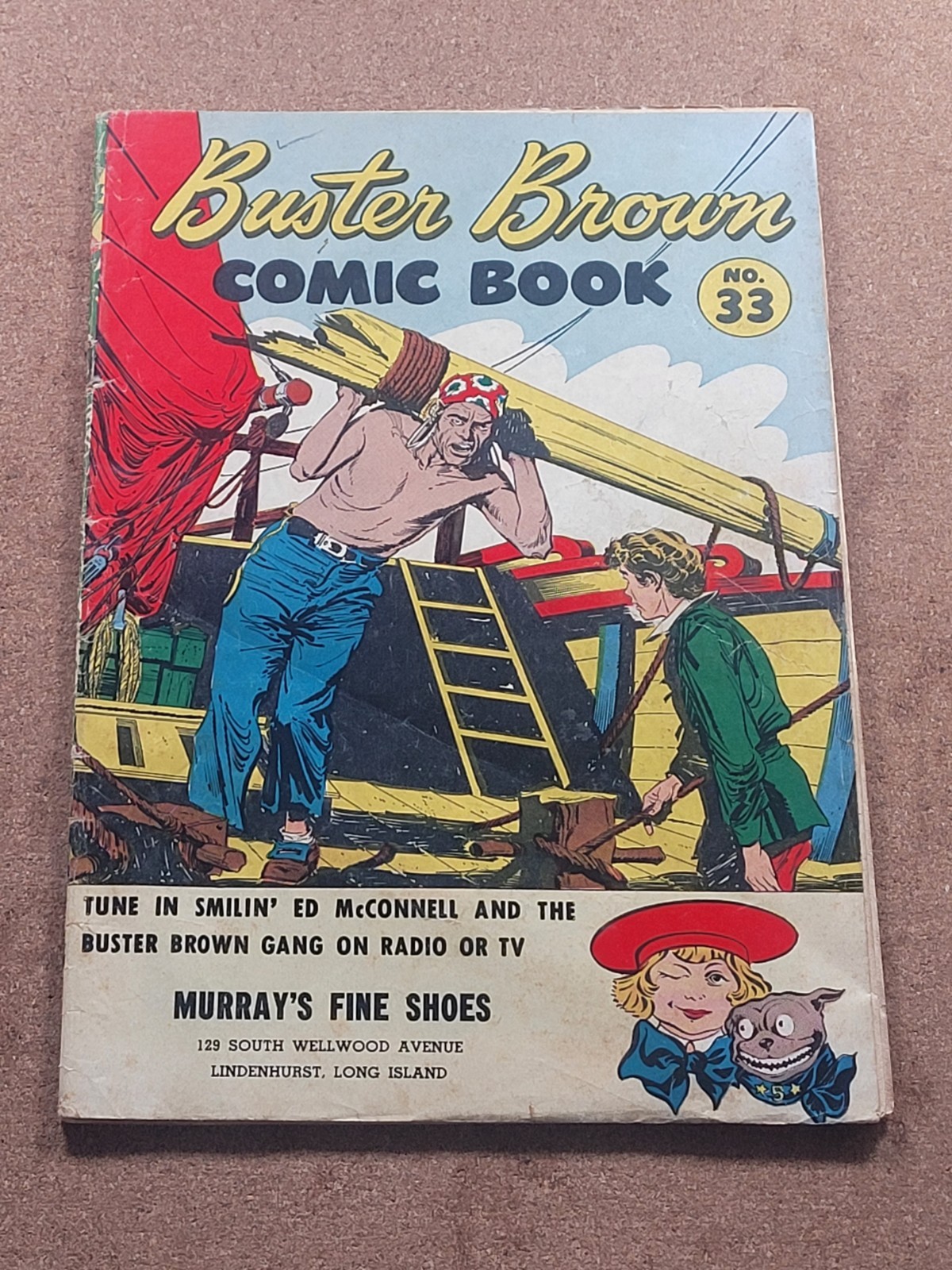 Buster Brown Comic Book #33 Golden Age Dell 1950s Vintage Complete Reader Copy