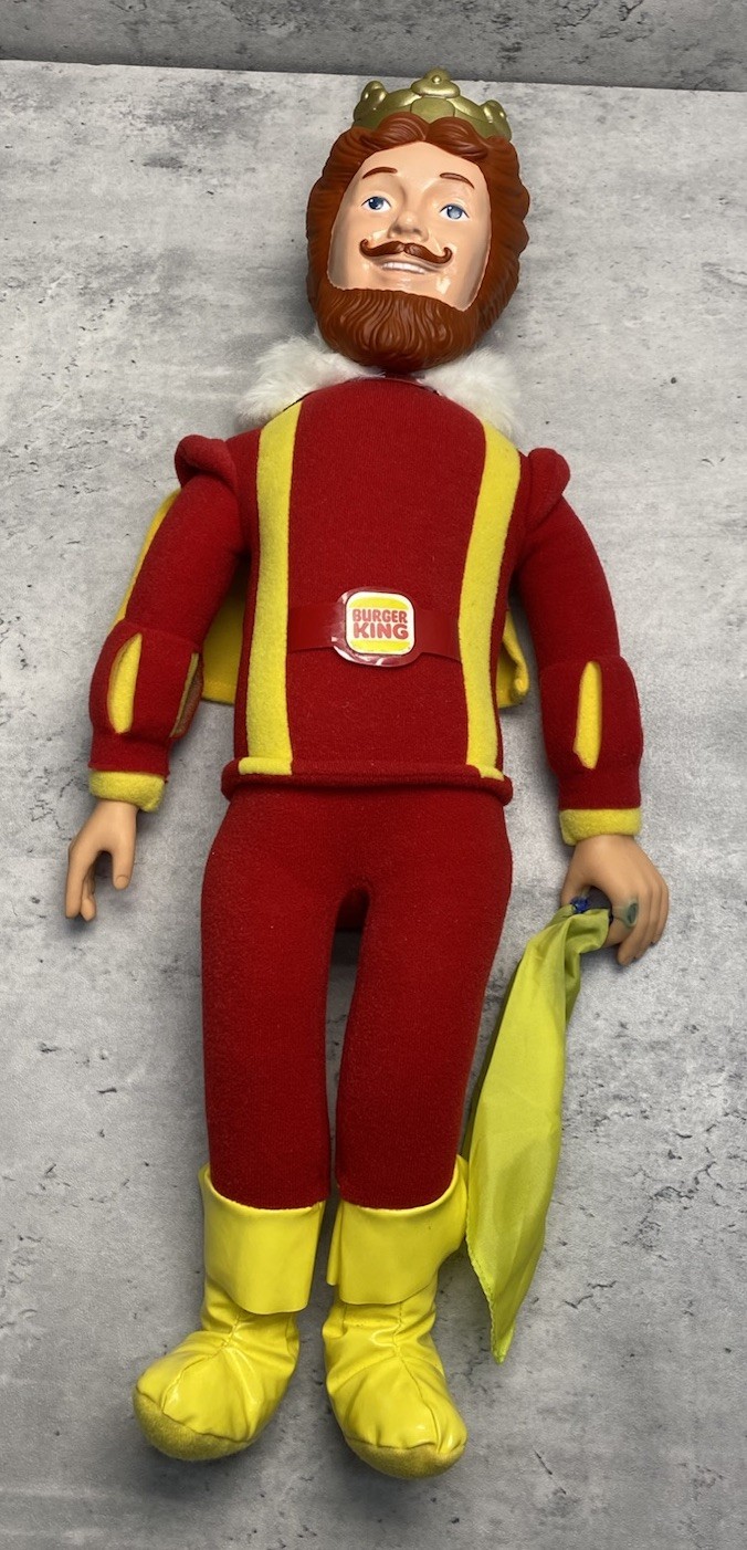 Vintage 1980 Burger King Knickerbocker Magical Burger King Doll 20” Near Mint