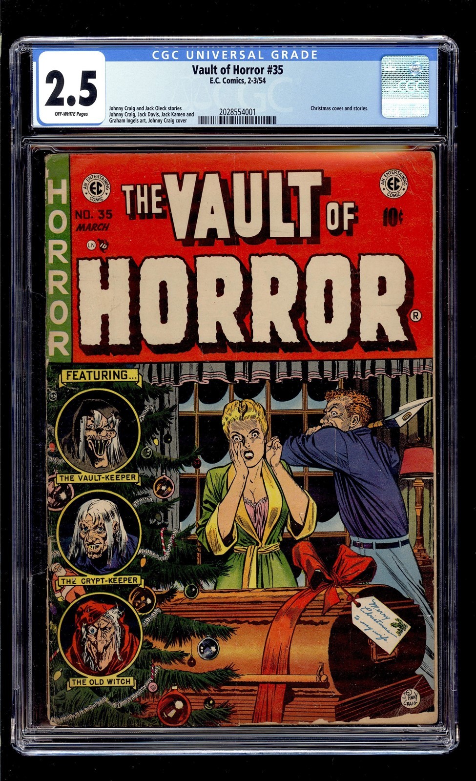 Vault of Horror #35 1954 CGC GD+ 2.5 OW High Definition Scans**