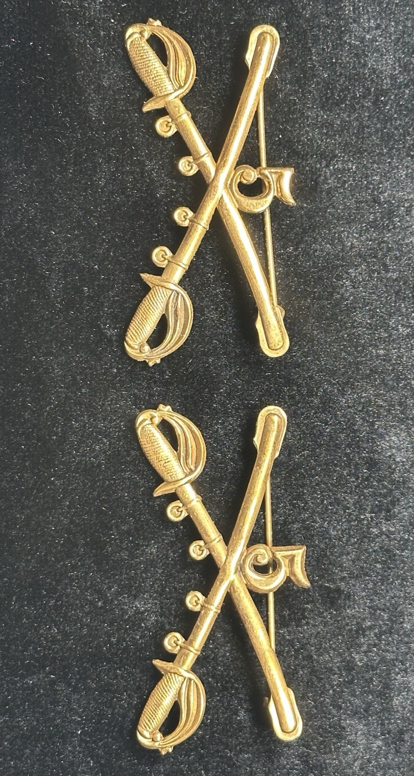 NICE PAIR SPANAM 5TH CAVALRY REGIMENTAL OFFICER Collar Insignia. Hard To Find NICE PAIR SPANAM 5TH CAVALRY REGIMENTAL OFFICER Collar Insignia. Hard To Find