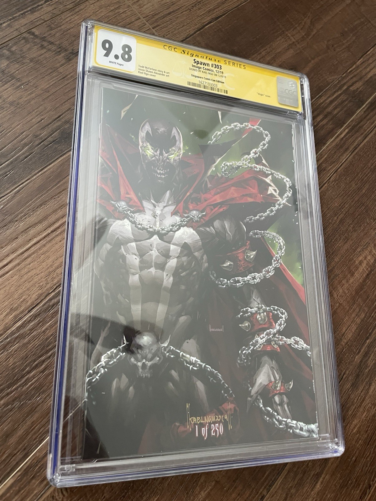 Spawn 303 Singapore signed by NGU CGC SS 9.8. Rare Book Only 250 Print Run