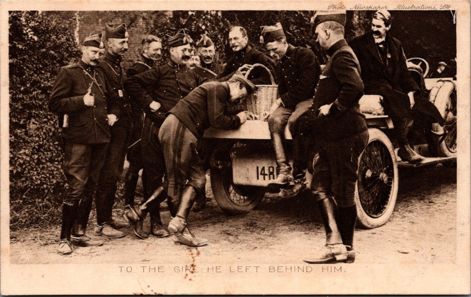 1914 WWI Belgian Officers 'Last Letter' Tuck's Photogravure Postcard