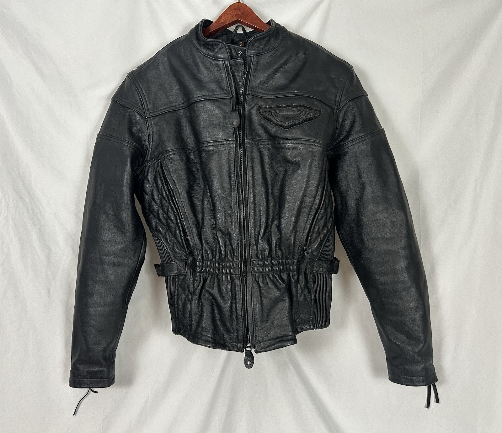 VTG Harley Davidson Women\'s Competition II Leather Jacket w/ Liner Sz M Embossed VTG Harley Davidson Women\'s Competition II Leather Jacket w/ Liner Sz M Embossed