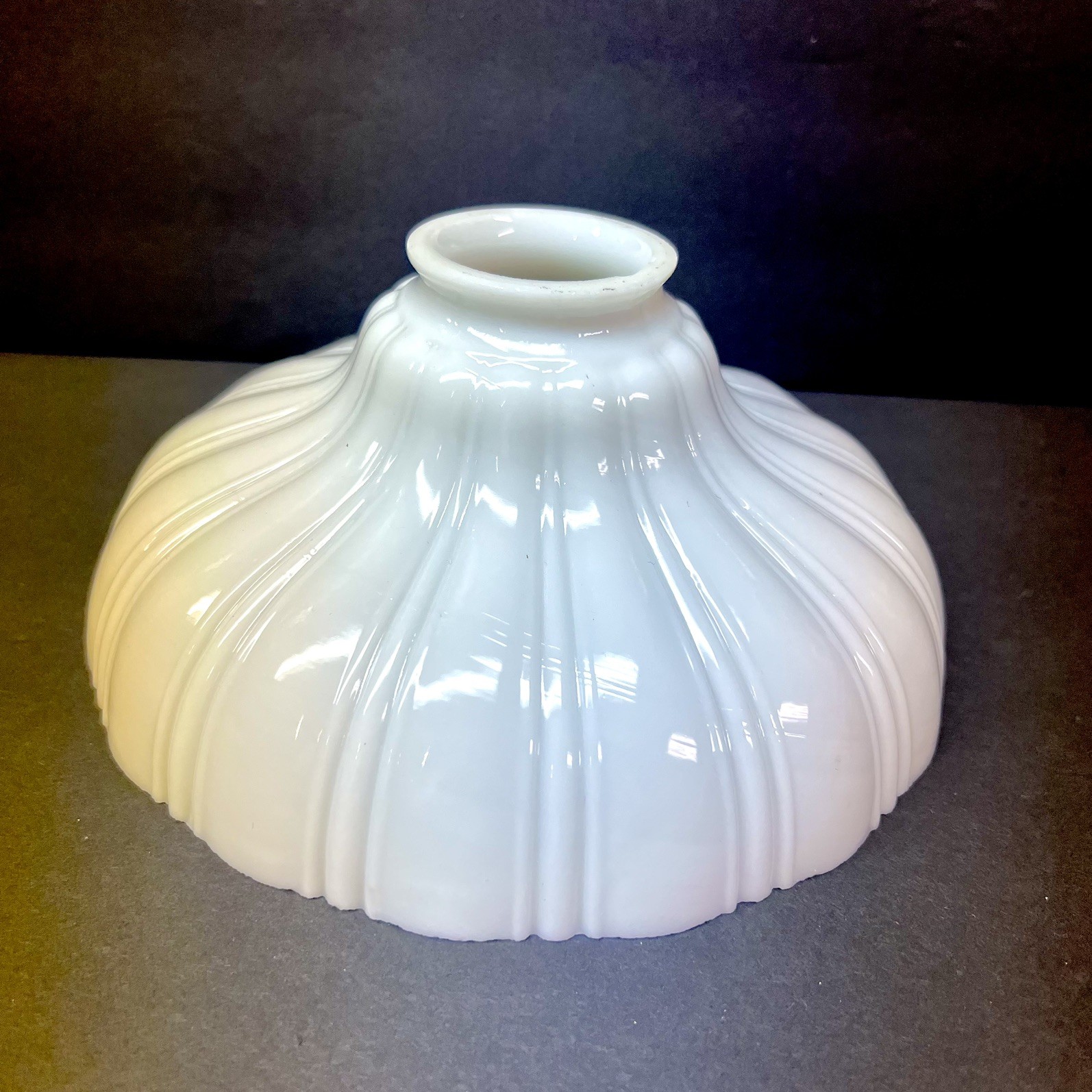 Antique Milk Glass Victorian Style Torchiere Light Lamp Shade 7-7/8” 2-1/8”