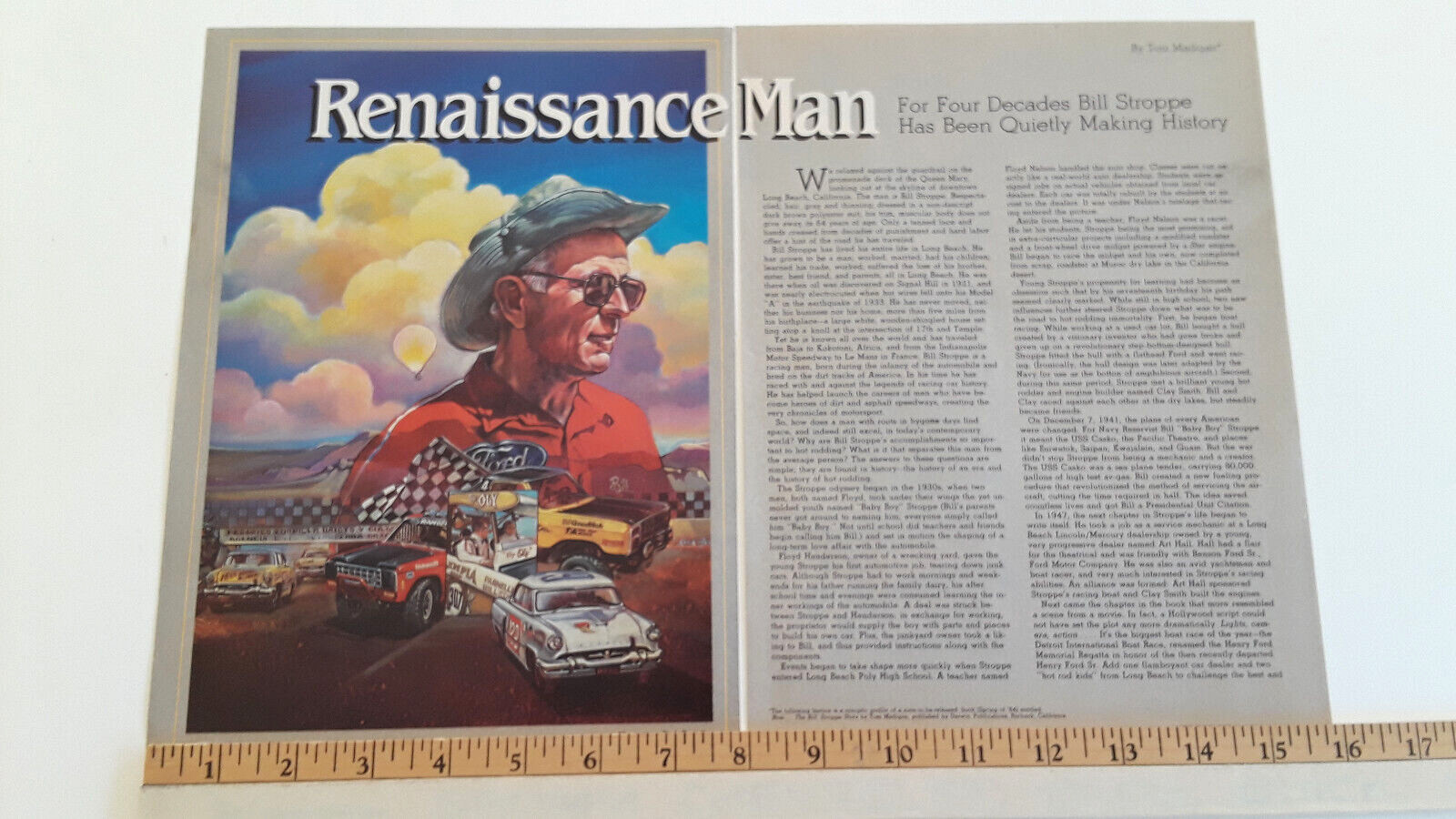 BILL STROPPE - RENAISSANCE MAN - ORIGINAL 1984 ARTICLE