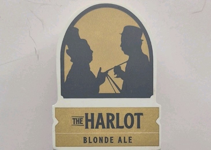 Societe Brewing  The Harlot Blonde Ale Tap Handle a San Diego Tradition Rare