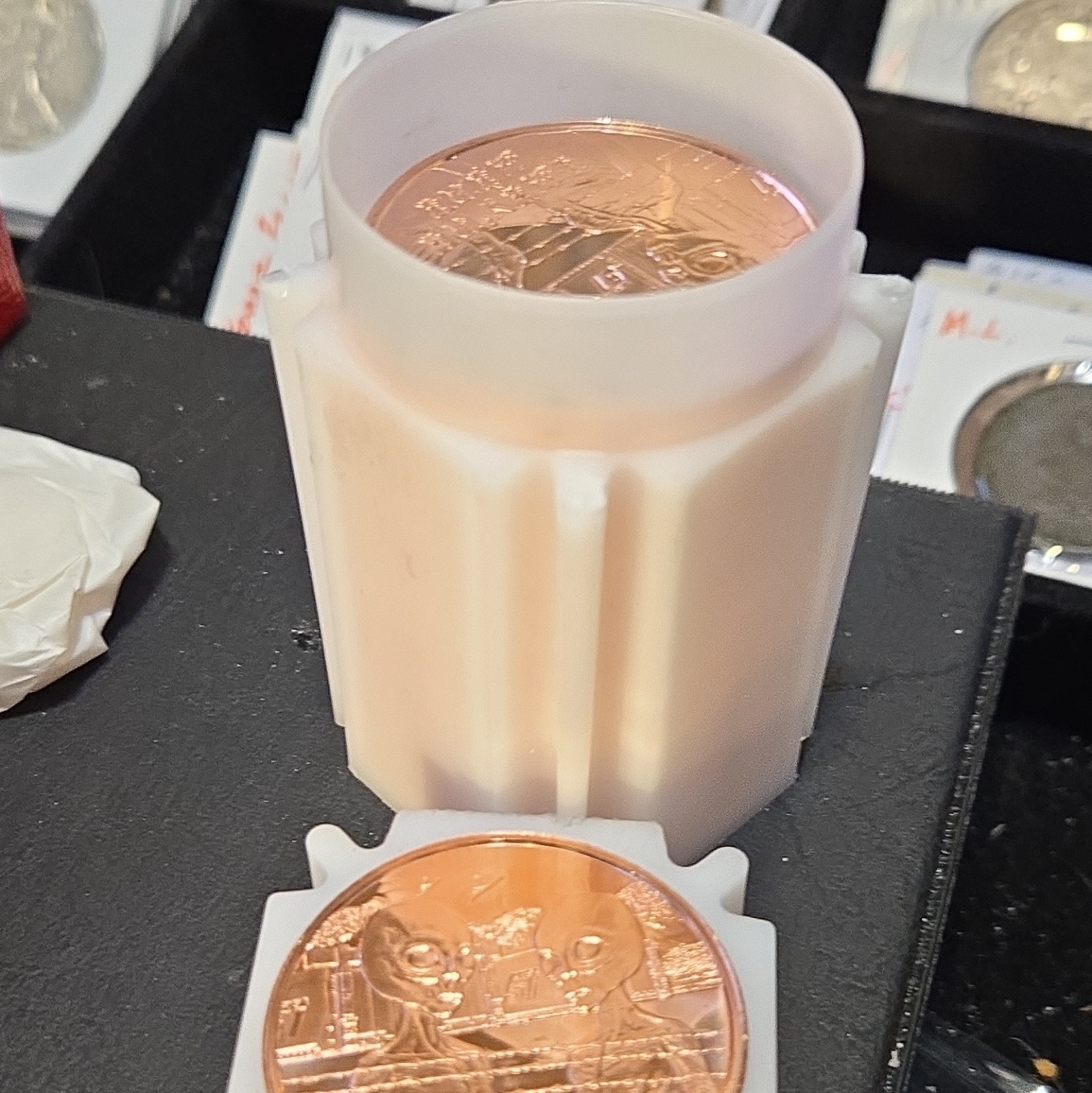 1 oz .999 Fine Copper Round variety items, 20 round copper rounds, new 1 oz .999 Fine Copper Round variety items, 20 round copper rounds, new
