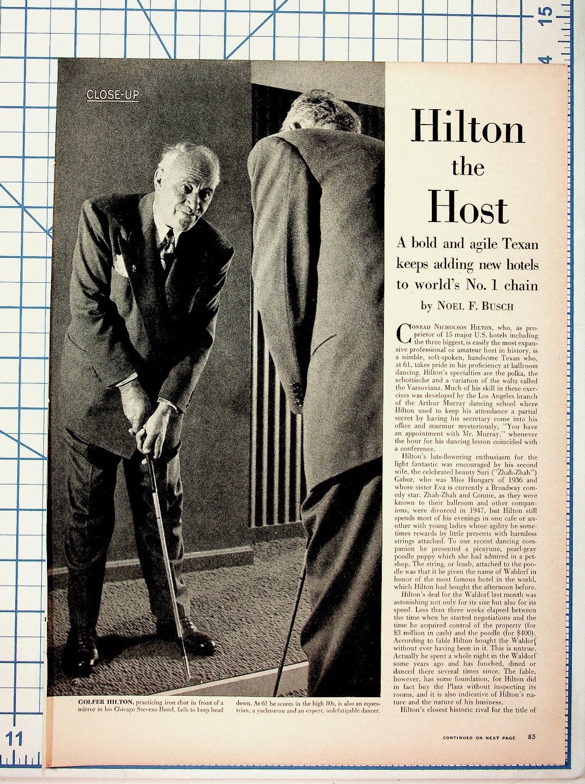 1947 Life Magazine Article Hilton Hotels Conrad Hilton Ephemera Ad Lot