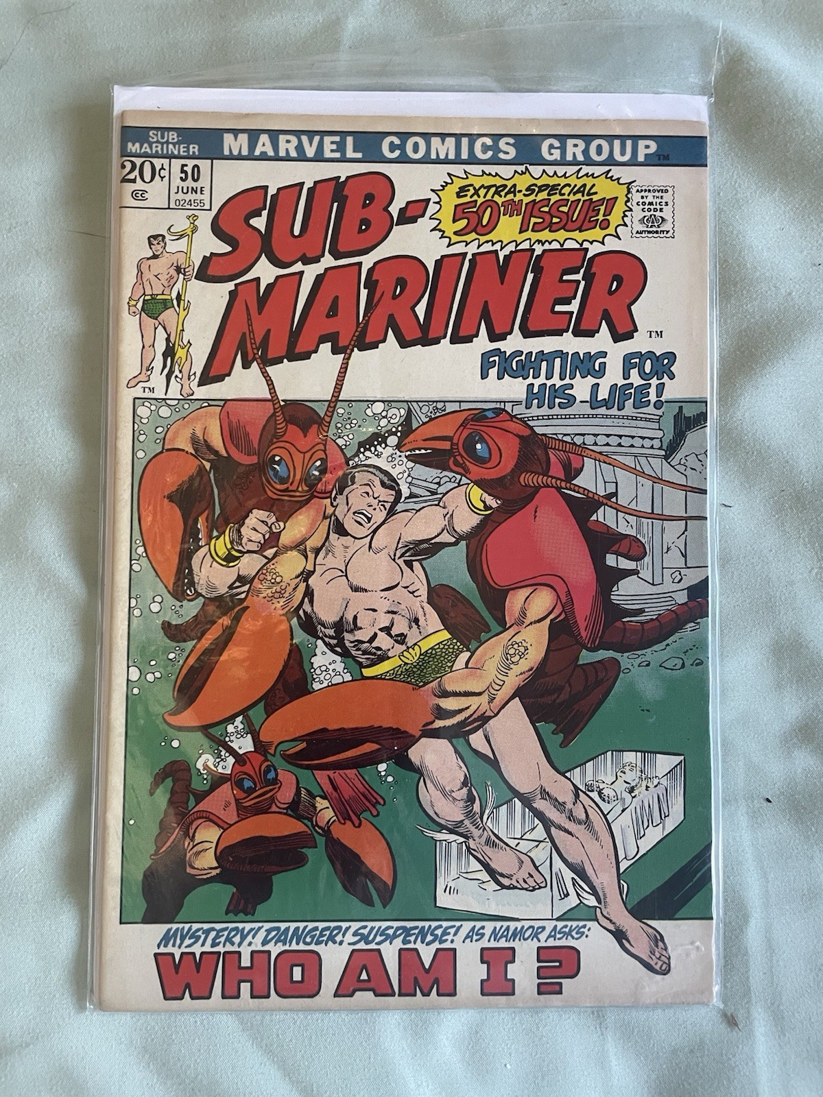 Sub-Mariner #50 Premiere Issue Published 1972 In Very Good Condition