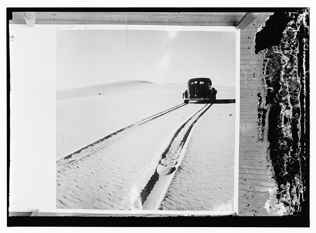 Photo:British military car desert road 1910s-1940s copy photo