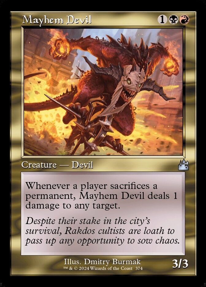 [MTG] Mayhem Devil (Retro Frame) (374) (RVR) NM
