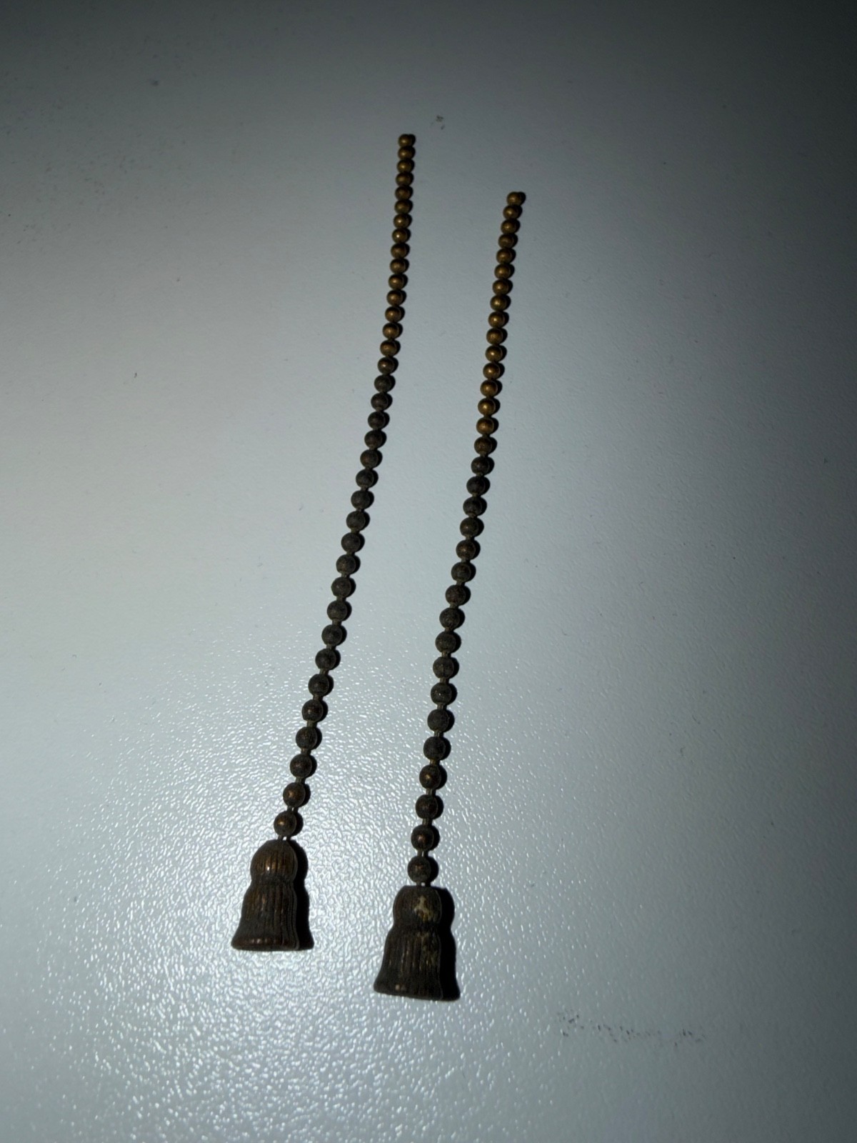 1920 Antique Pair Pull Chain small bead