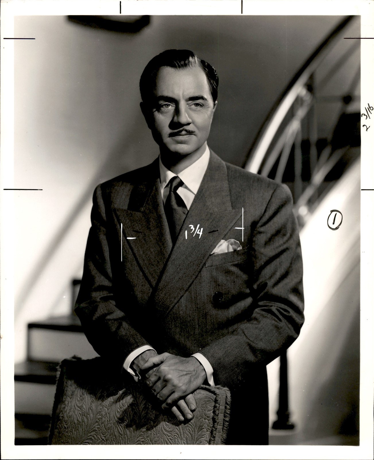 LMPE28 1946 Original Photo HANDSOME ACTOR WILLIAM POWELL 1942 \ LMPE28 1946 Original Photo HANDSOME ACTOR WILLIAM POWELL 1942 \