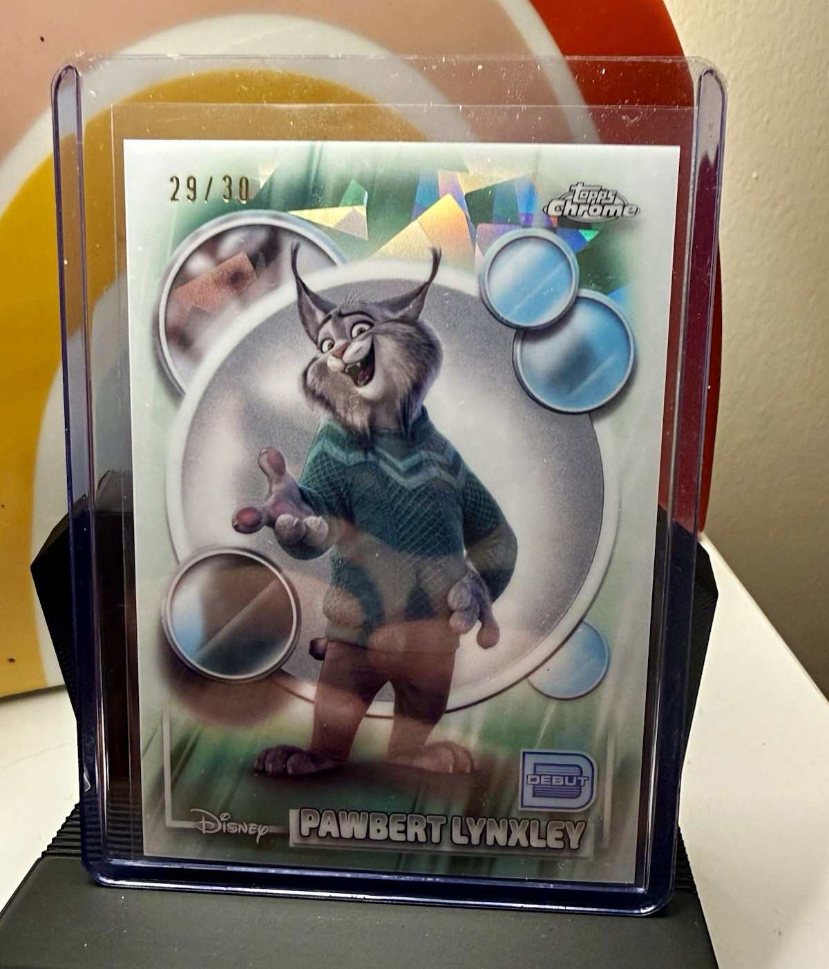 PAWBERT LYNXLEY 2026 TOPPS CHROME DISNEY DEBUT WHITE SAPPHIRE /30 #71 Q4193