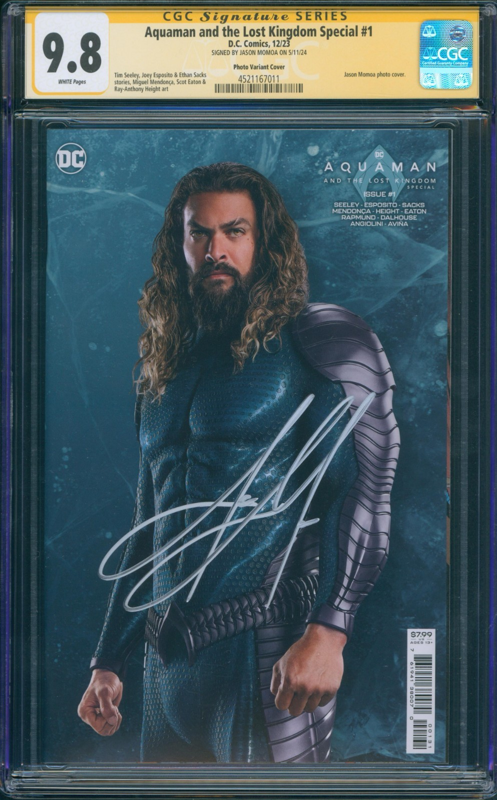 Jason Mamoa Signed Aquaman and the Lost Kingdom Special #1 CGC 9.8| SWAU WITNESS