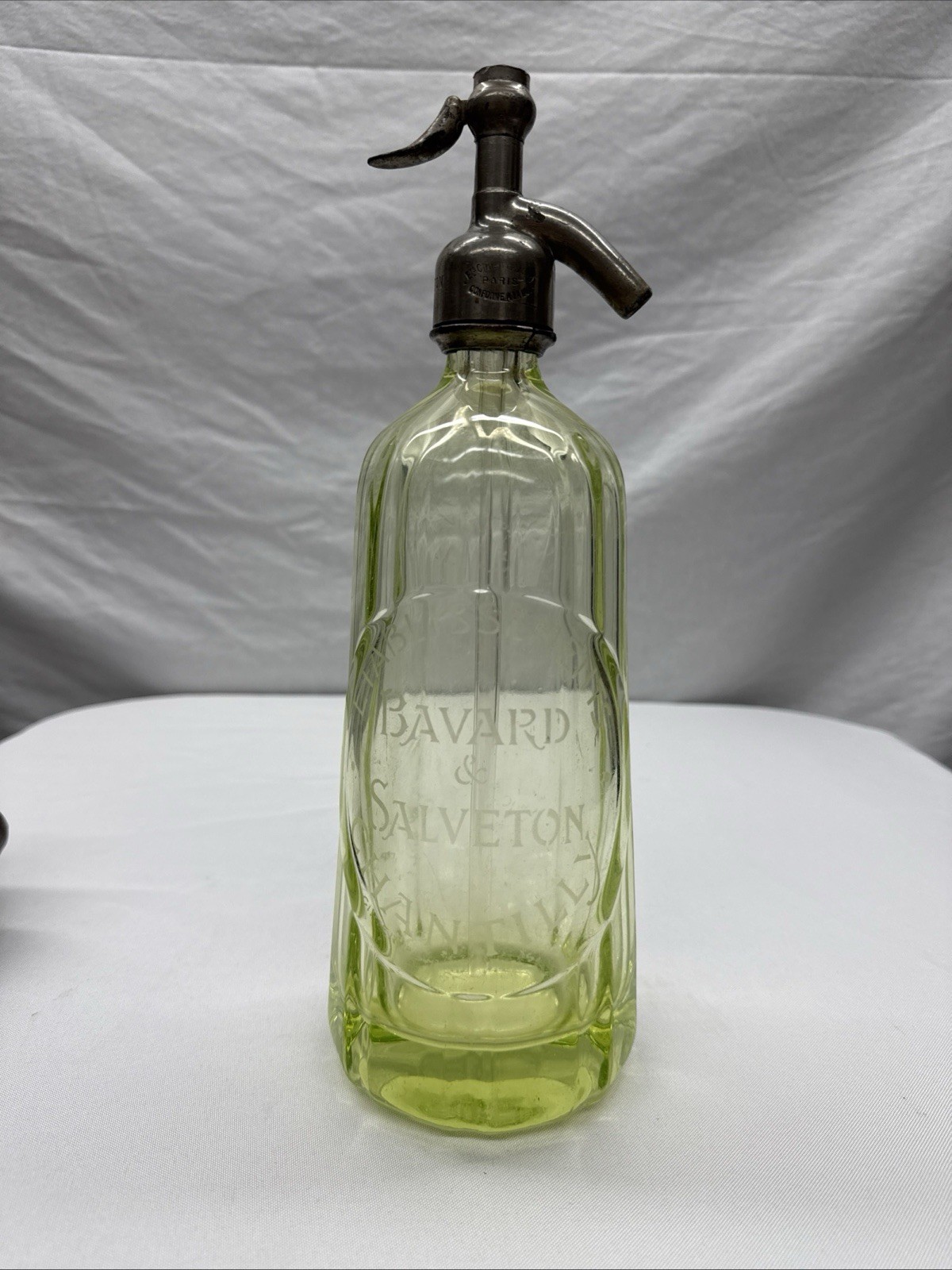 Antique Uranium Glass Seltzer Bottle, Antique Uranium Glass Seltzer Bottle,