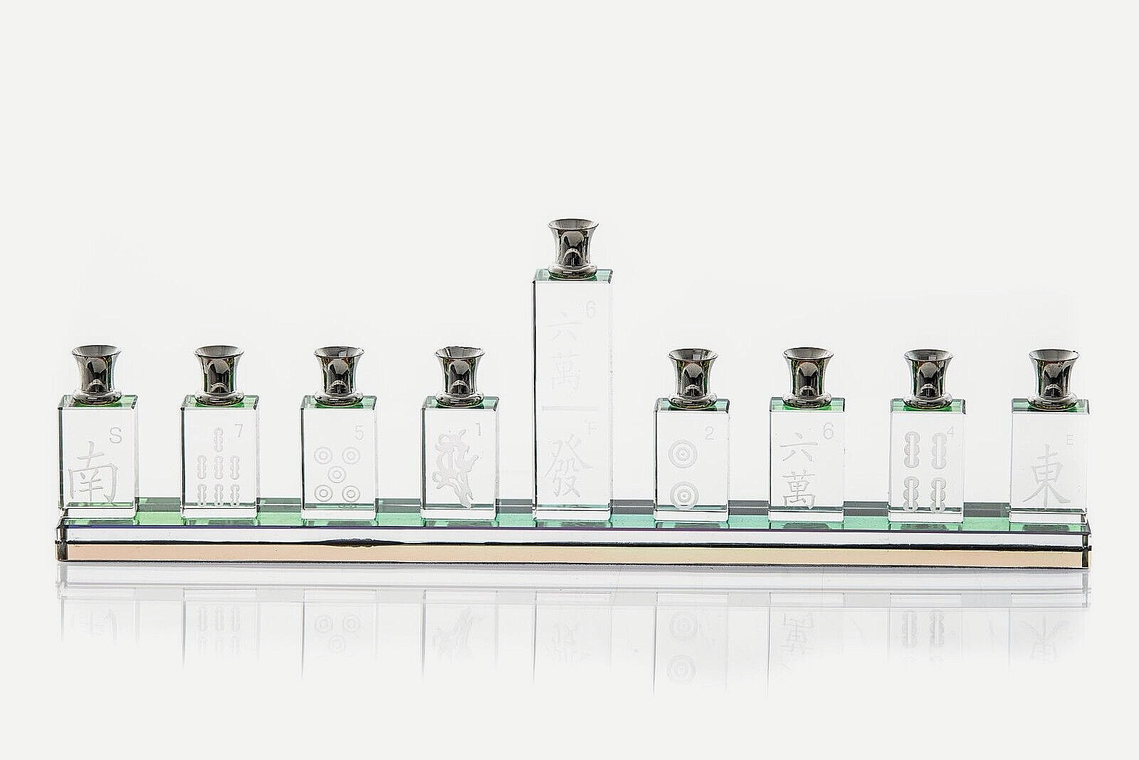 modern Crystal Menorah \