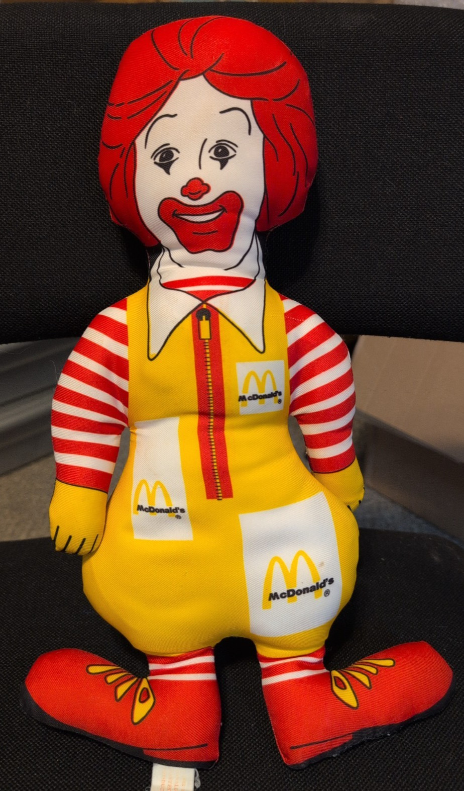 Vintage 1983 Ronald McDonald 15” Plush Doll Stuffed Toy - Used