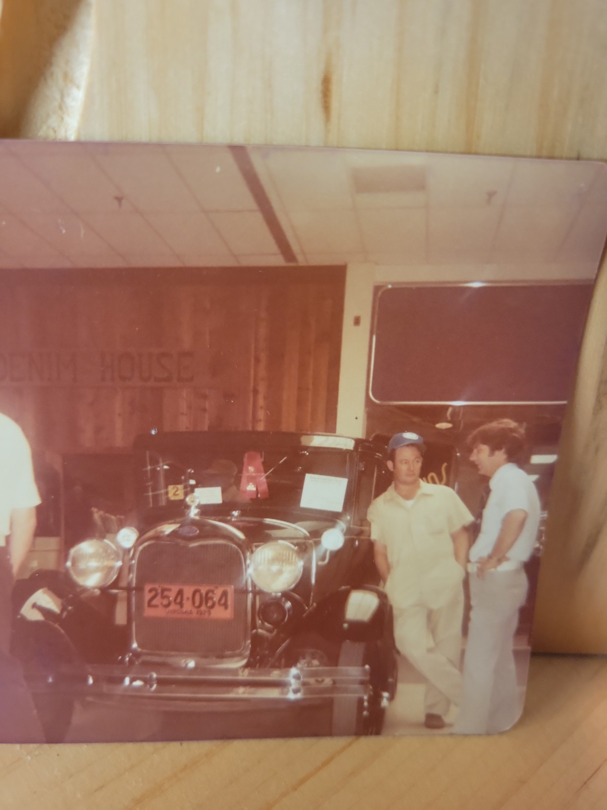 Vintage 1979 Photo Ford Model A 1973 Virginia License Plate Denim House Shop