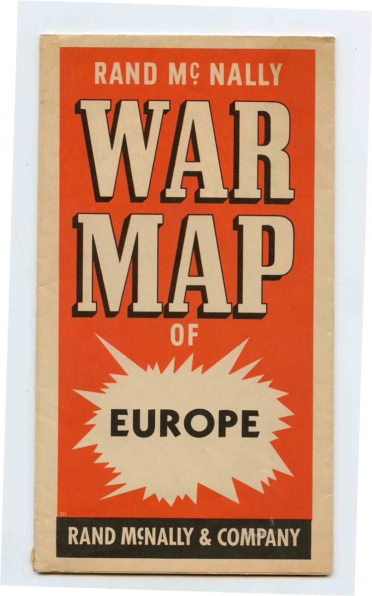 Rand McNally War Map of Europe 