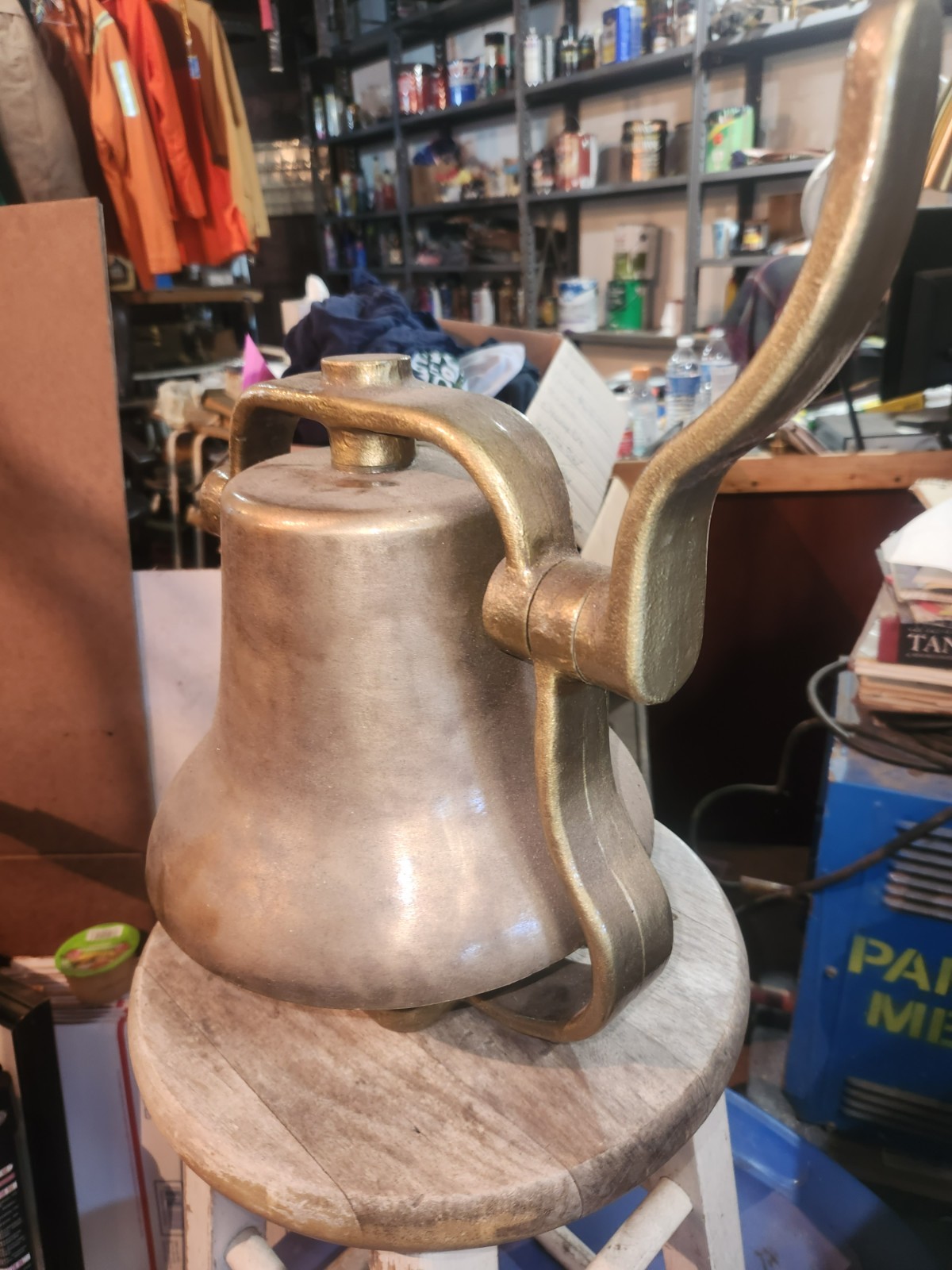 vintage antique brass bell....30 lb.
