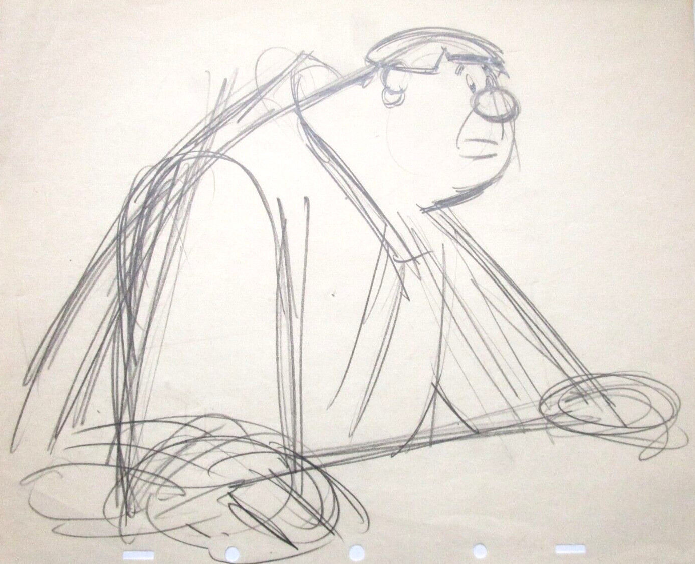 1942 WILLIE GIANT ORIGINAL PRODUCTION cel DRAWING  WALT DISNEY Mickey Mouse