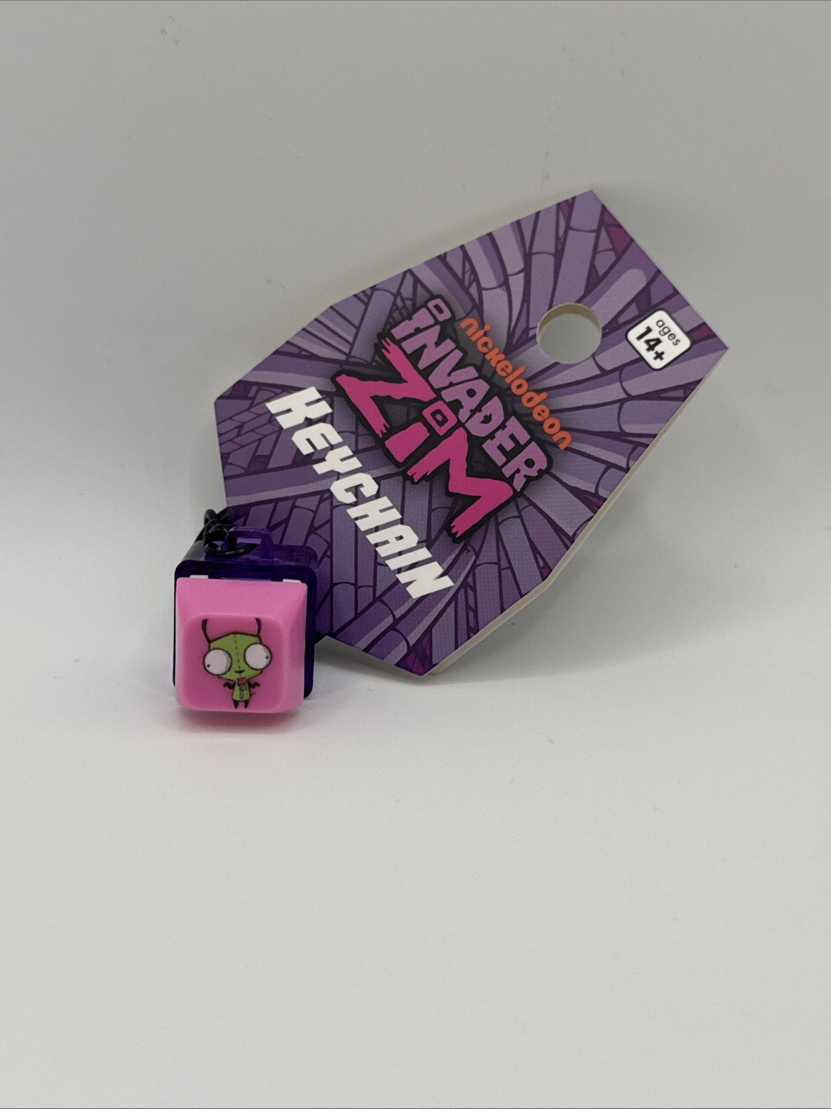 Invader Zim Gir  Keyboard Clicking Fidget Keychain  New With Tag