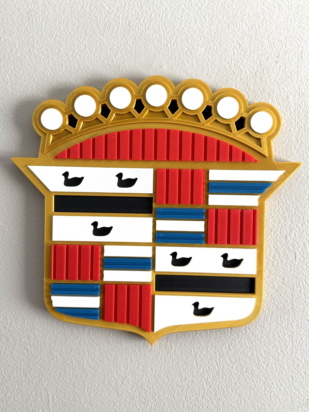 3D Printed Wall Mounted 1960’s Cadillac Emblem 3D Printed Wall Mounted 1960’s Cadillac Emblem