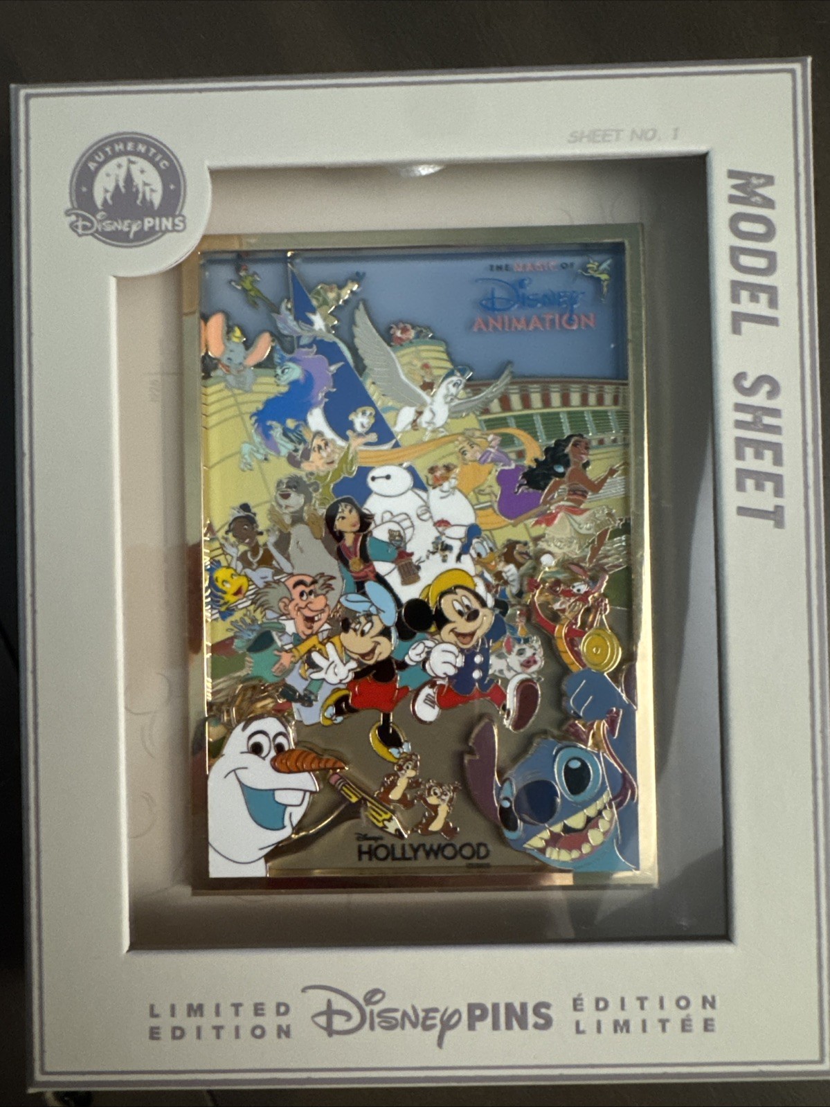The Magic of Disney Animation Hollywood Studios Jumbo Pin- Limited Edition 2,000