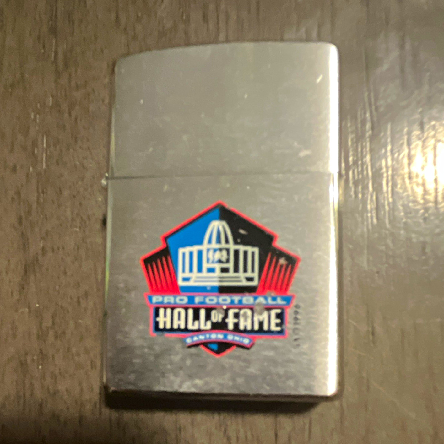 Zippo Sport Pro Football Hall of Fame Canton Ohio Silver Lighter Zippo Sport Pro Football Hall of Fame Canton Ohio Silver Lighter