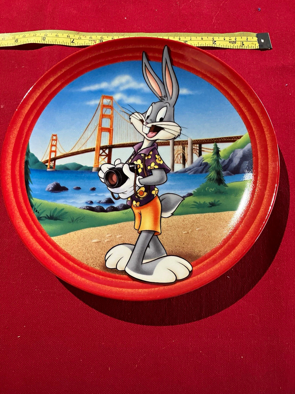The Bradford Exchange Bugs Bunny Looney Tunes Limited Edition Plate 10in 1998