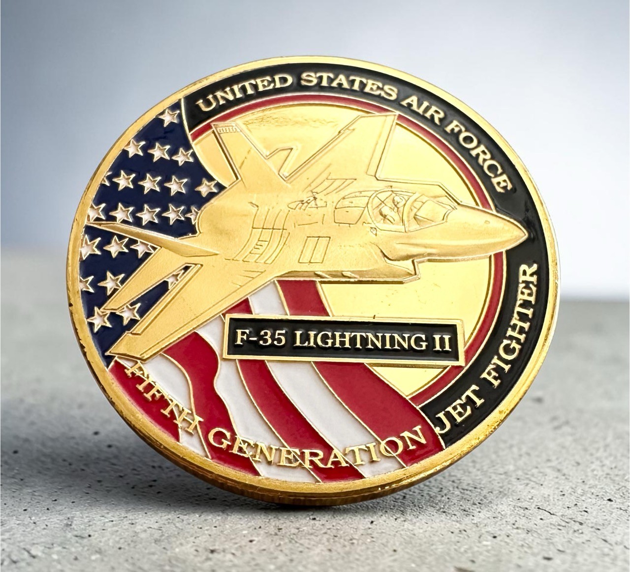 U S AIR FORCE F-35 Lightning II Challenge Coin ·IN STOCK· ·FAST SHIPPING· ·NEW· U S AIR FORCE F-35 Lightning II Challenge Coin ·IN STOCK· ·FAST SHIPPING· ·NEW·