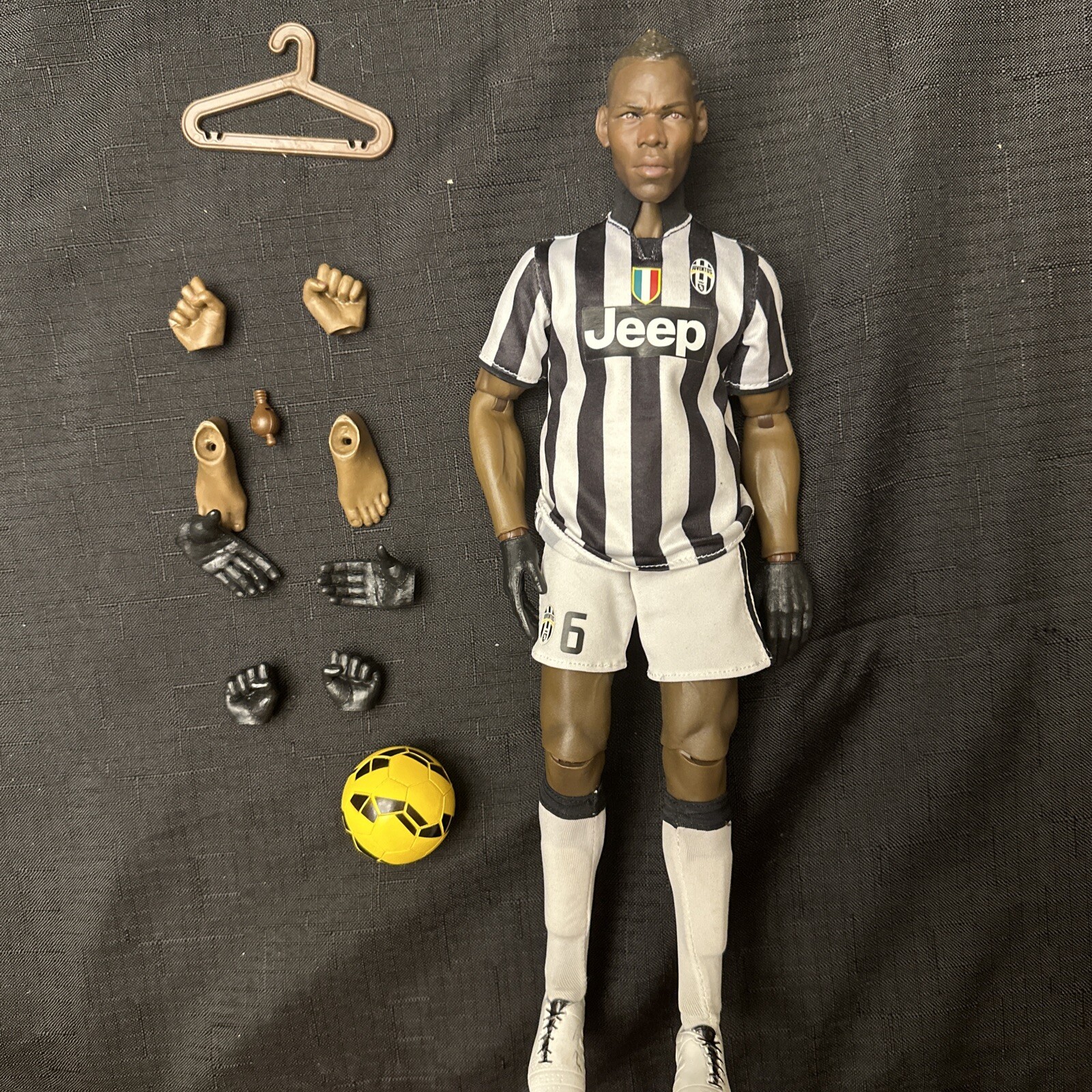 Non Enterbay custom 1/6 scale Paul Pogba Juventus 12\'\' Action Figure Rare