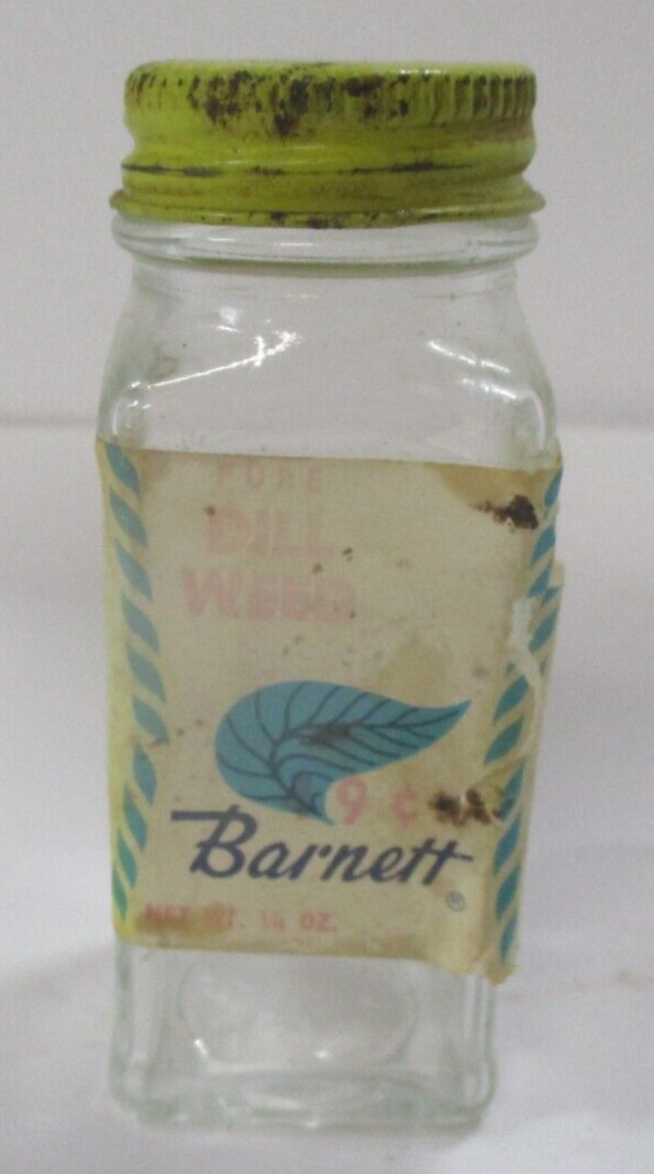 Vintage Barnett Pure Dill Weed Bottle