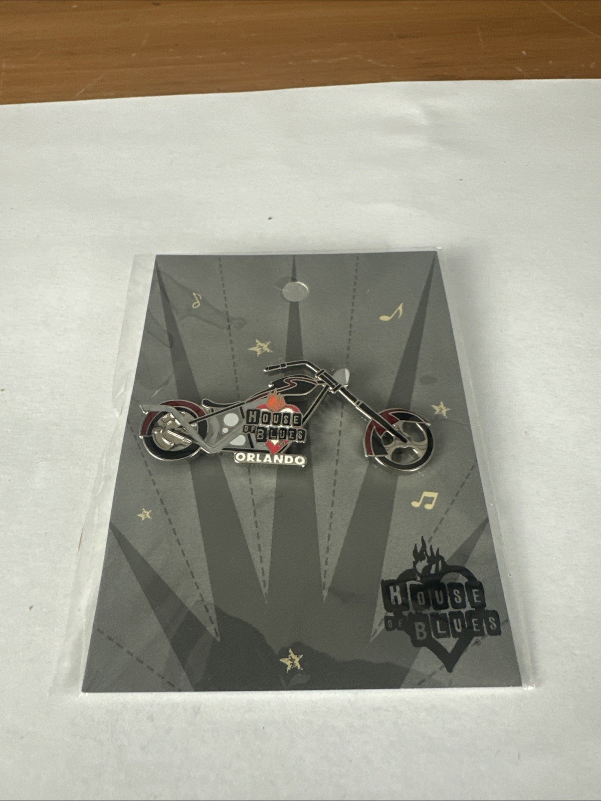 Orlando House of Blues Lapel Pin Motorcycle New Sealed