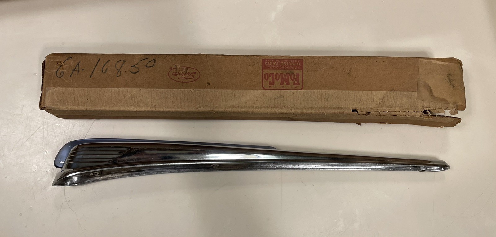 1947 1948 Ford Super Deluxe Hood Ornament NOS with Original Box 6A-16851