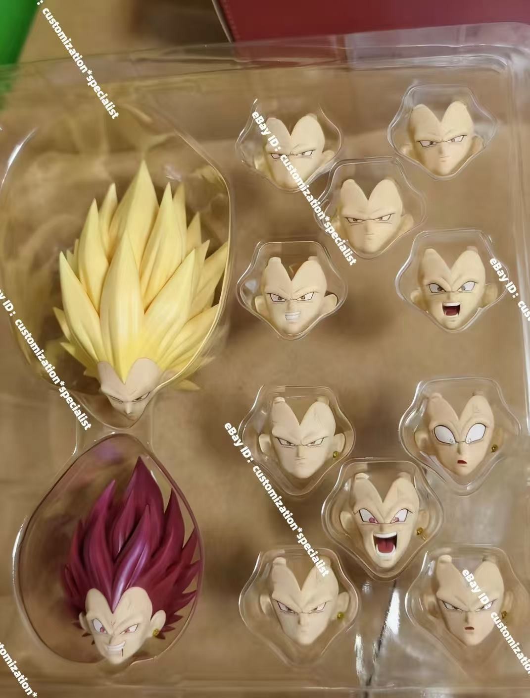 RE custom Ultra Ego vegeta 1/12 shf ssj3 vegeta Head Sculpt kit（ No Figure）