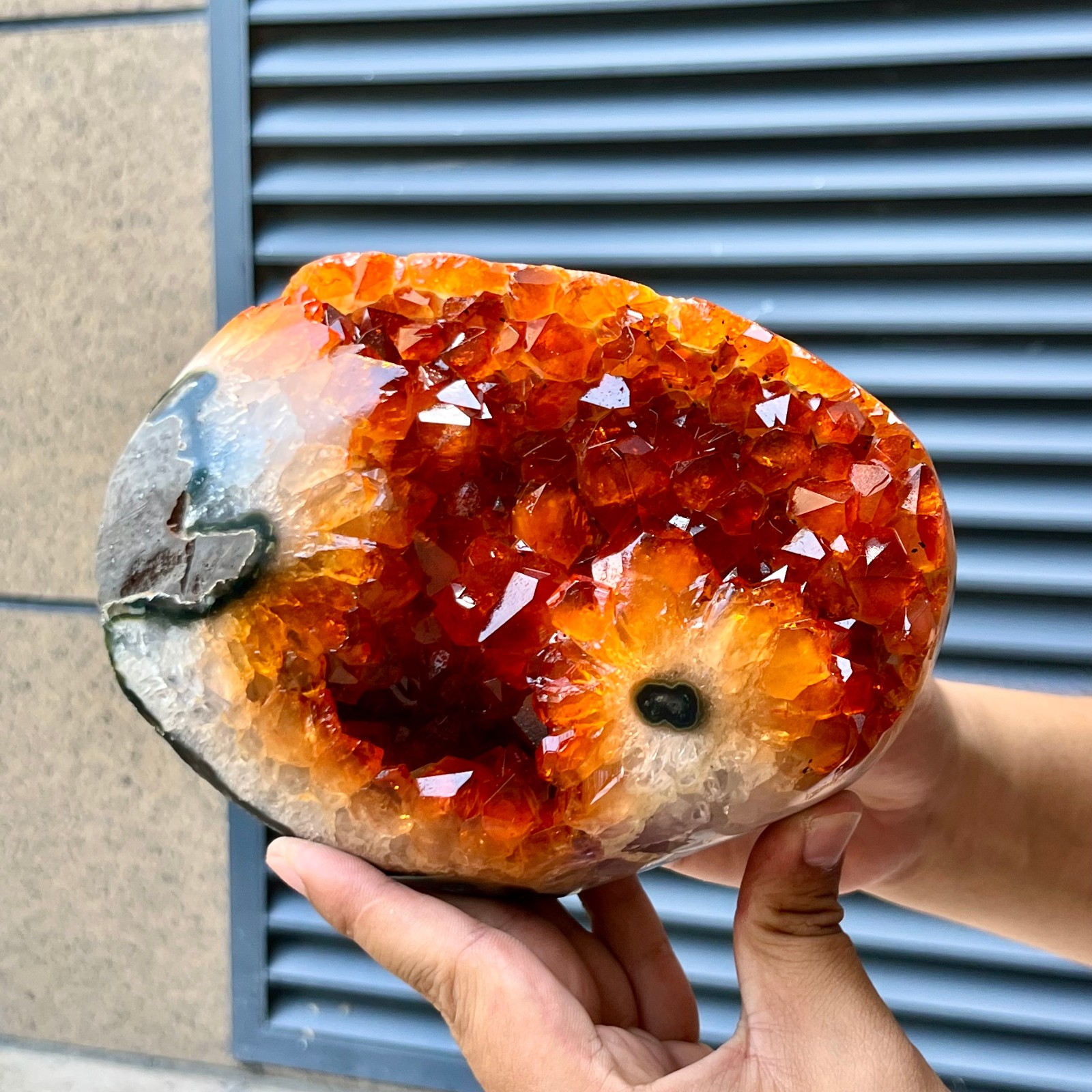 5.6 lb  Yellow-orange Cluster Crystal Specimen for Home Decor Healing