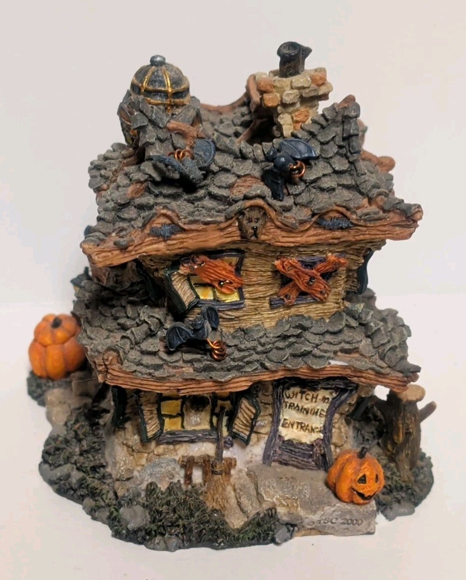 Punky Boobear\'s Haunted Halloween House 3pc #19012 Boyds Bearly Built Village 1E