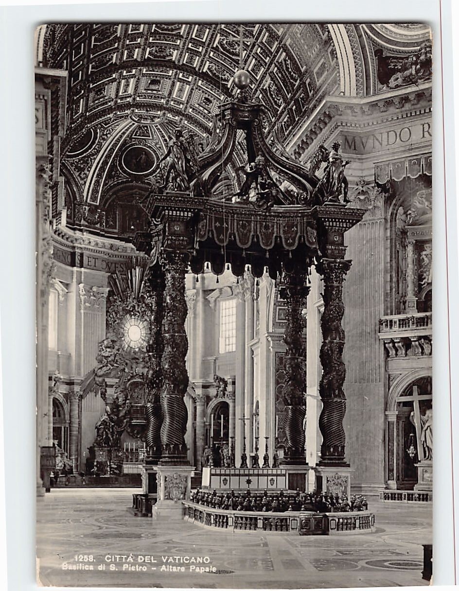 Postcard Altar At St Peter\'s Basilica Vatican City