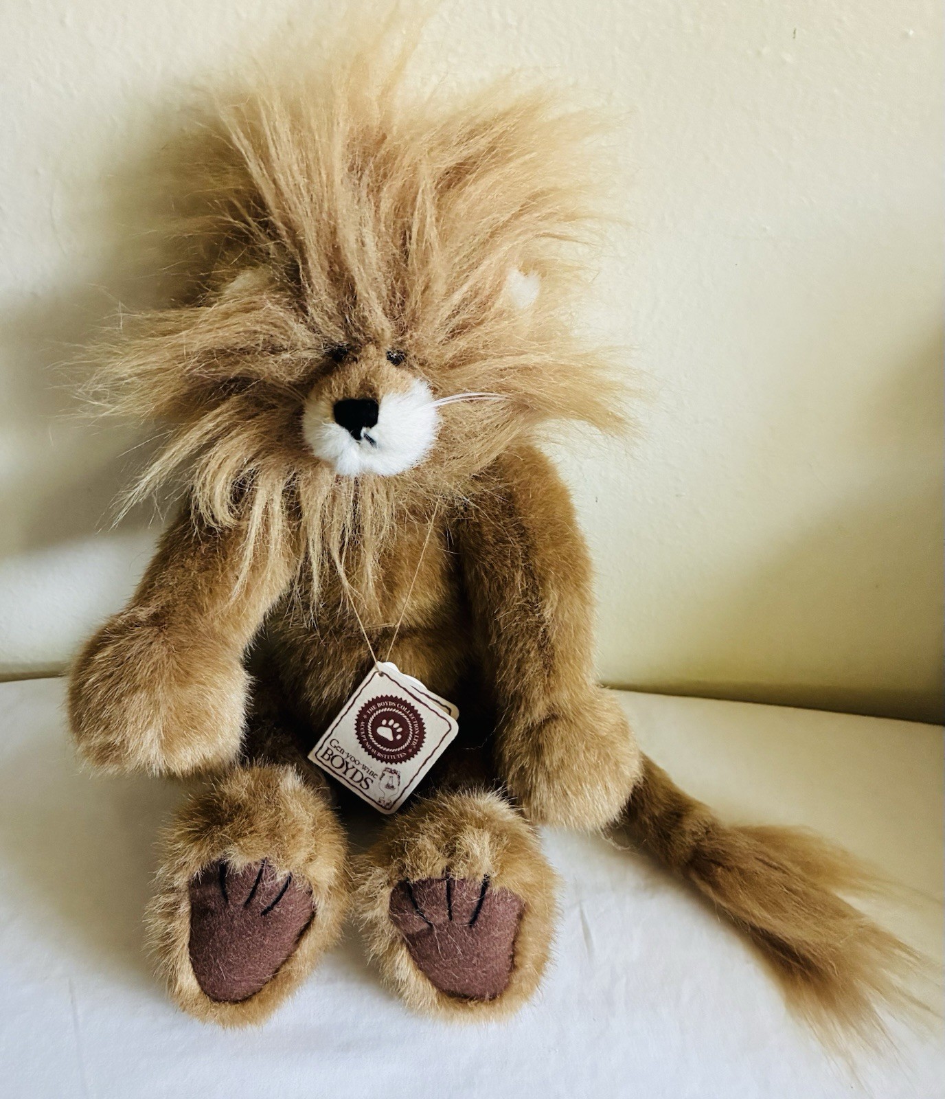 Vintage Lion Boyds Bears LEOPOLD ROARSMORE 93229V Bean Bag Plush Stuffed Animal Vintage Lion Boyds Bears LEOPOLD ROARSMORE 93229V Bean Bag Plush Stuffed Animal