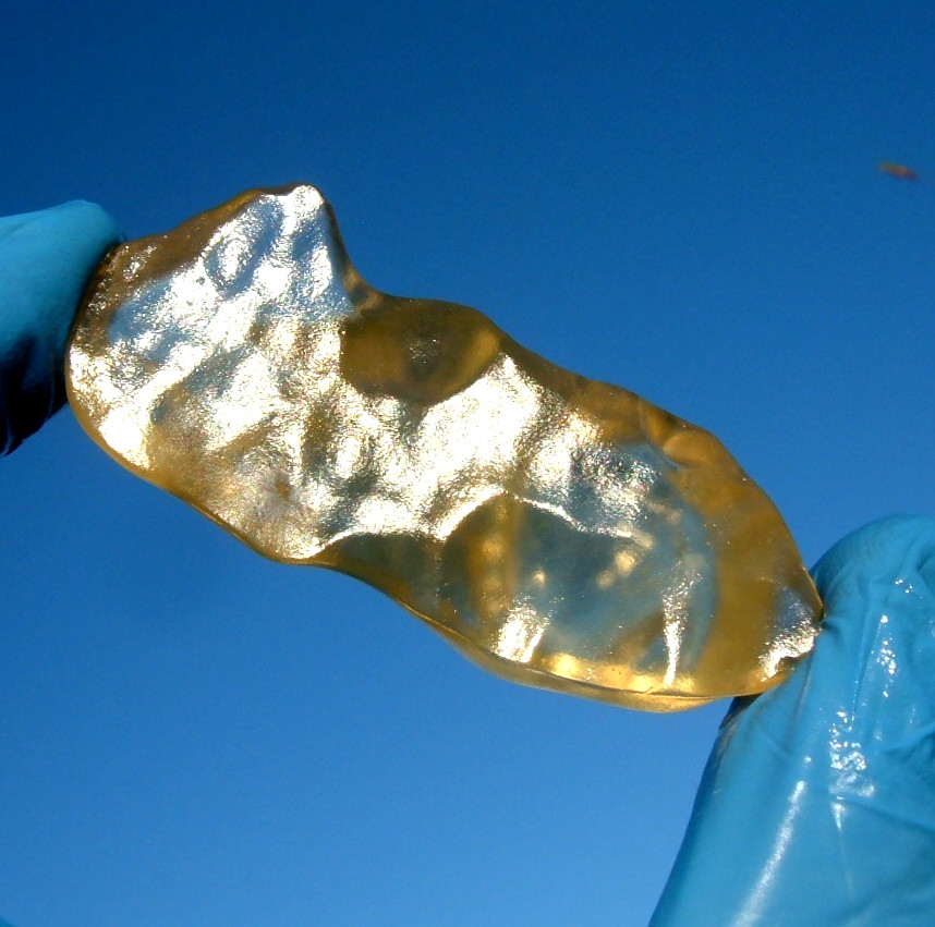 Libyan Desert Glass Meteorite Tektite impact specimen( 183 crt) Flat Yellow Gem