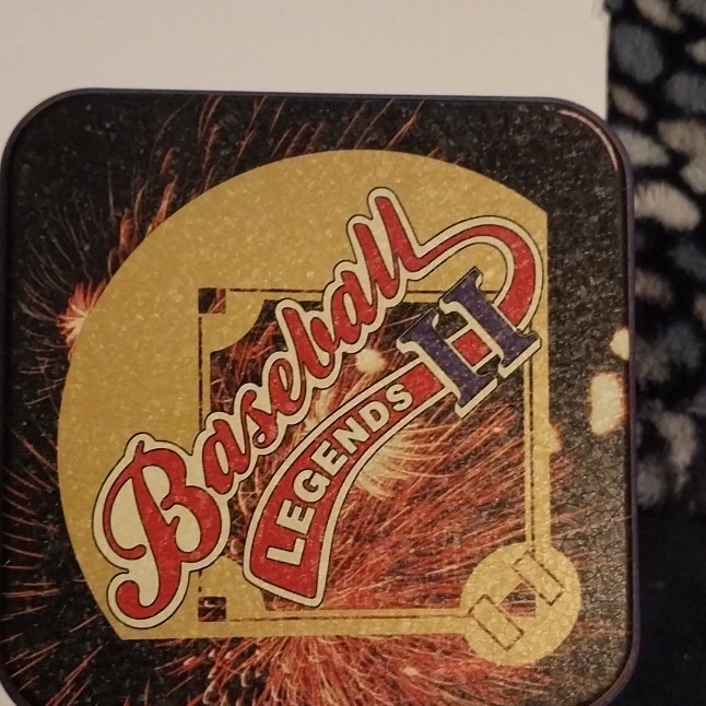 Baseball Legends Lifetime Leaders Collectible Multicolor Advertising Tin