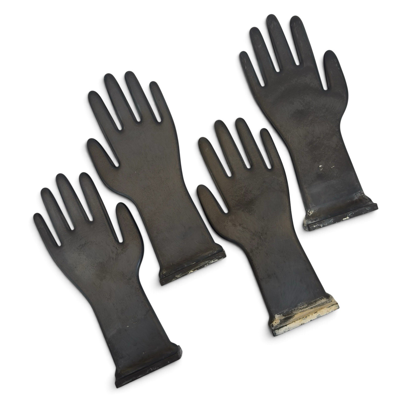 4 Vintage Bakelite Glove Molds Hand Forms Art Deco Industrial Decor Curiosity