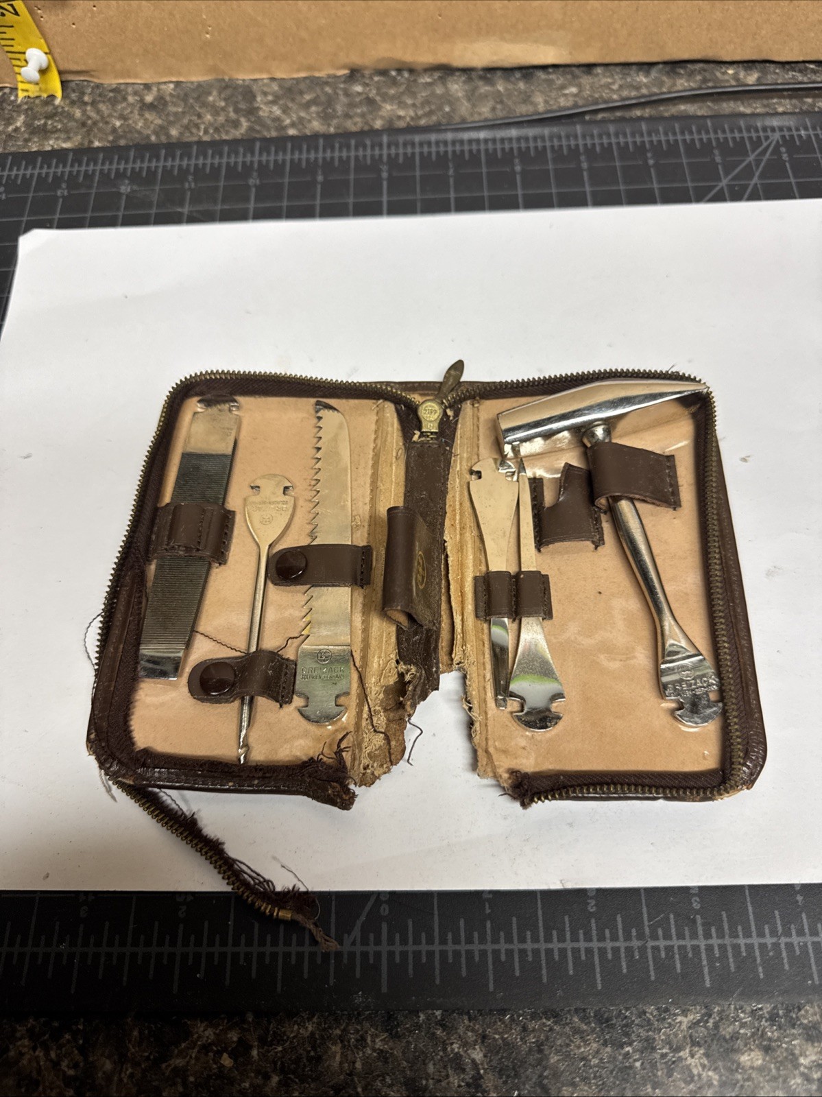Dreizack Trident Solingen Germany Multi Tool Kit Incomplete Vintage See Decrip.