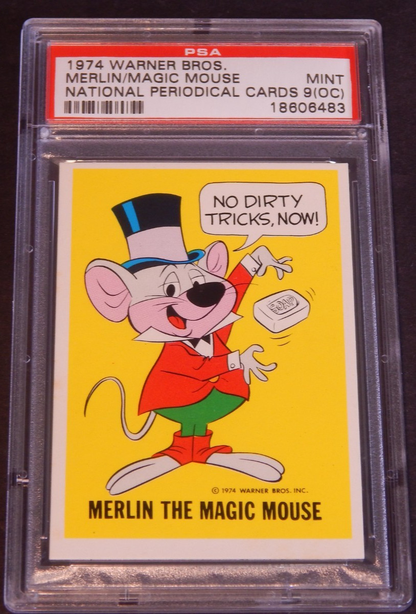 Vint 1974 WARNER BROS Wonder Bread DC NATIONAL PERIODICAL Merlin Mouse PSA 9 OC