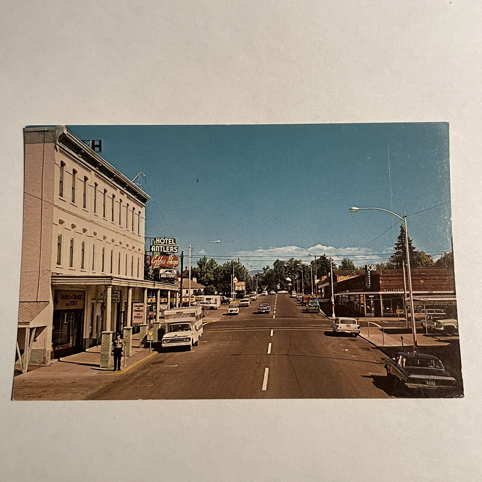 Vintage Ellensburg Washington Rodeo Parade Street Labor Day Weekend Postcard
