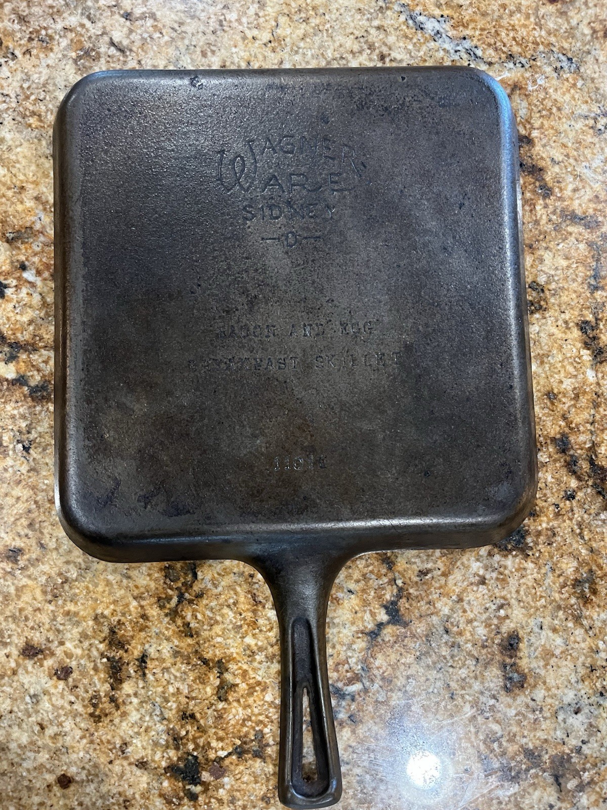 VTG Wagner Ware Sidney O Cast Iron Skillet Bacon Egg Breakfast 1101B No Wobble